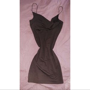 Black mini dress with loose bustier size S